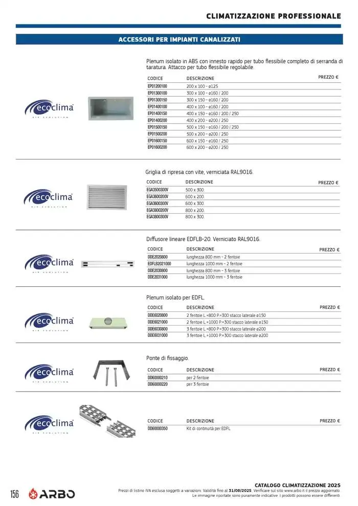 Catalogo Climatizzazione 2025 da 1 gennaio a 31 dicembre di 2025 - Pagina del volantino 146