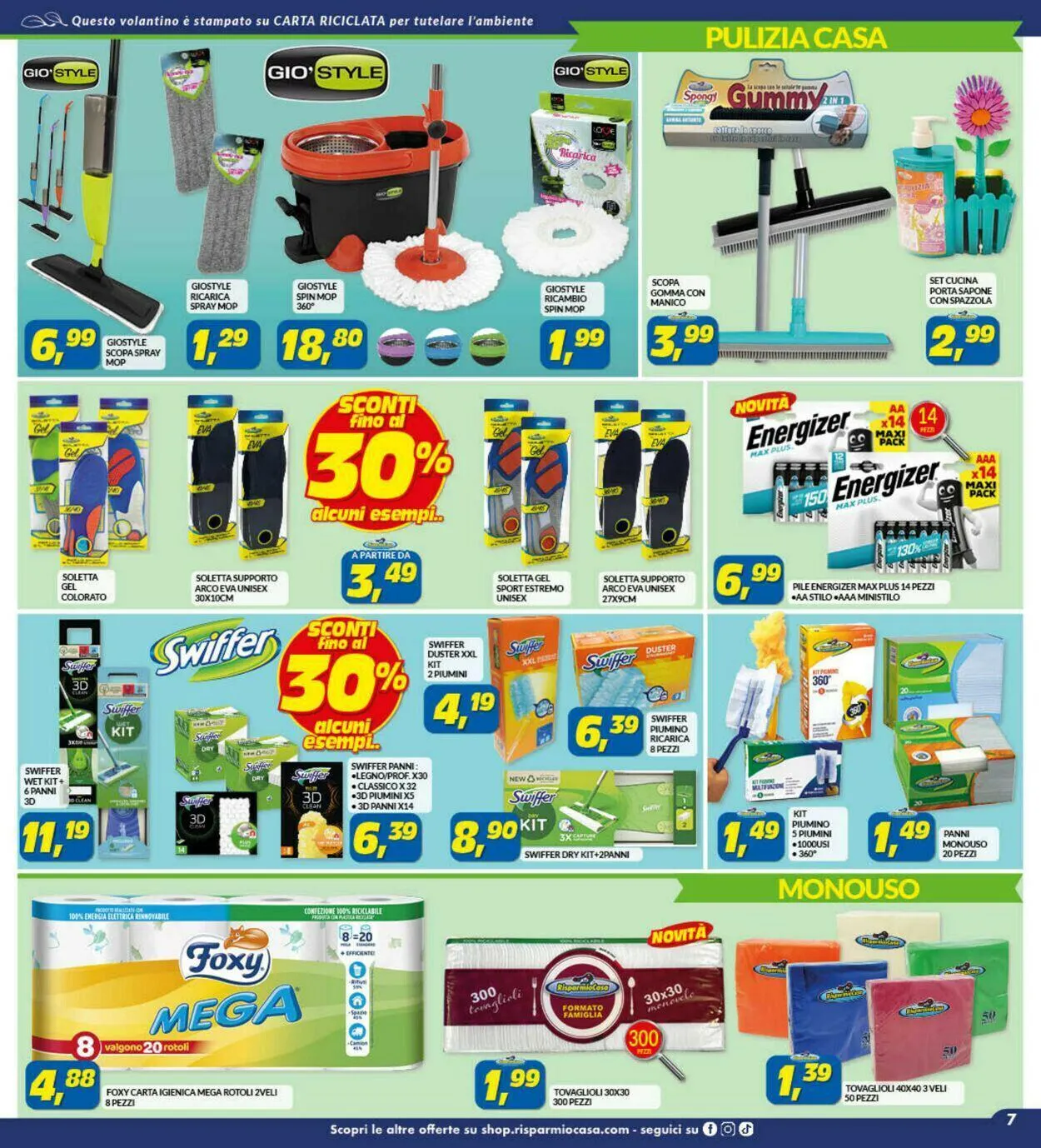 Risparmio Casa Volantino attuale da 22 luglio a 5 agosto di 2023 - Pagina del volantino 7