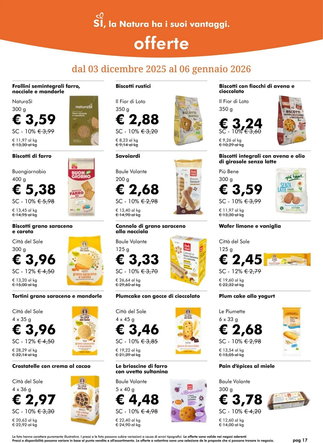 Natura Sì Volantino attuale da 15 gennaio a 29 gennaio di 2026 - Pagina del volantino 17