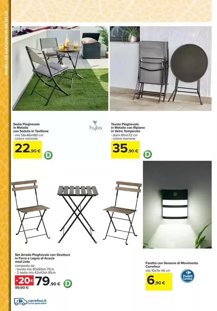 Stile e comfort all'aperto da 1 aprile a 30 aprile di 2025 - Pagina del volantino 20