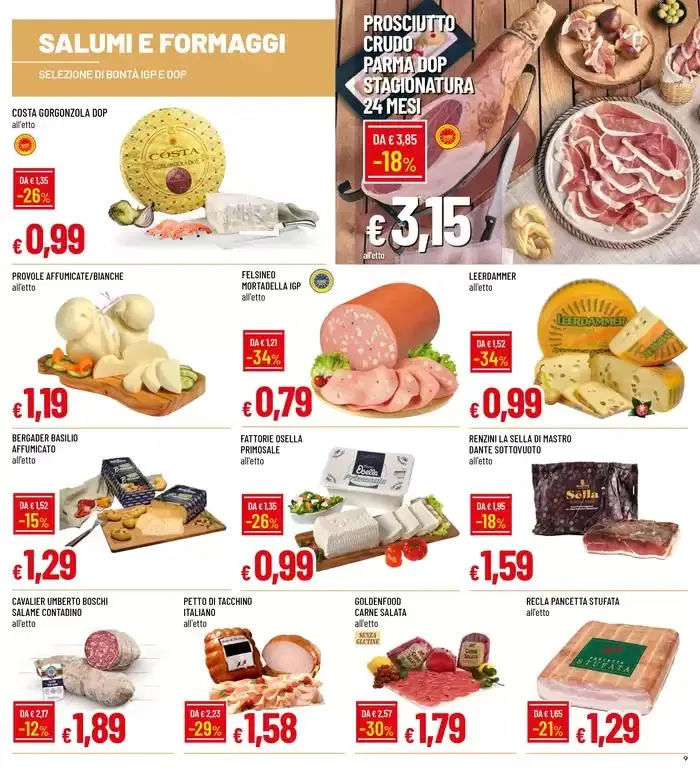 Grandi marche a piccoli prezzi  da 9 gennaio a 22 gennaio di 2025 - Pagina del volantino 9