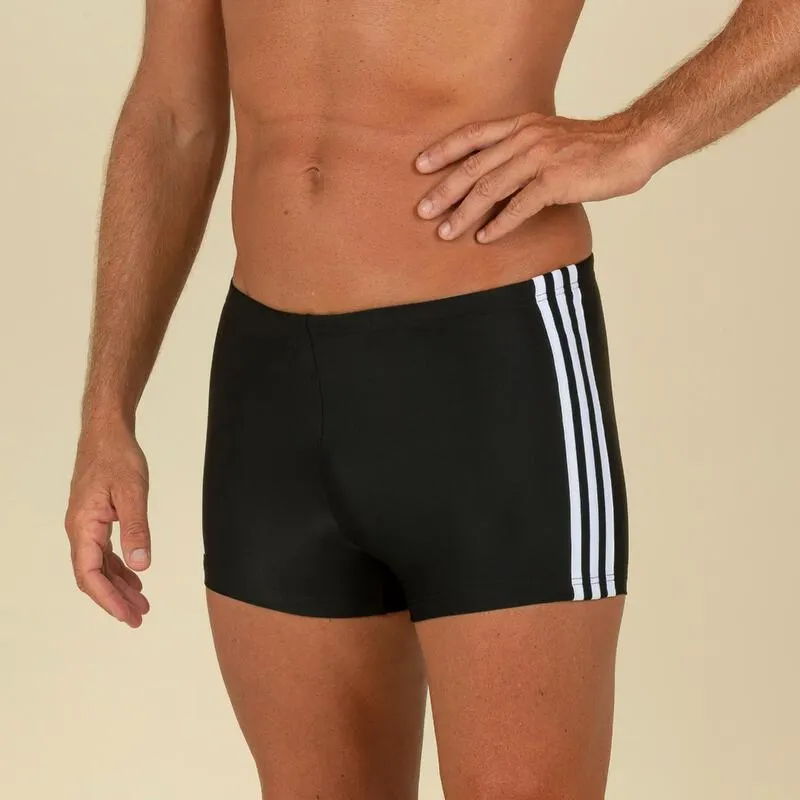 Costume boxer uomo ADIDAS 3S nero-bianco