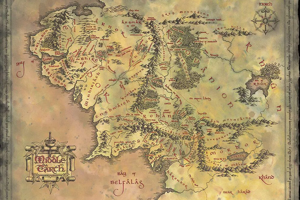 Middle Earth | Poster | multicolore | Il Signore Degli Anelli