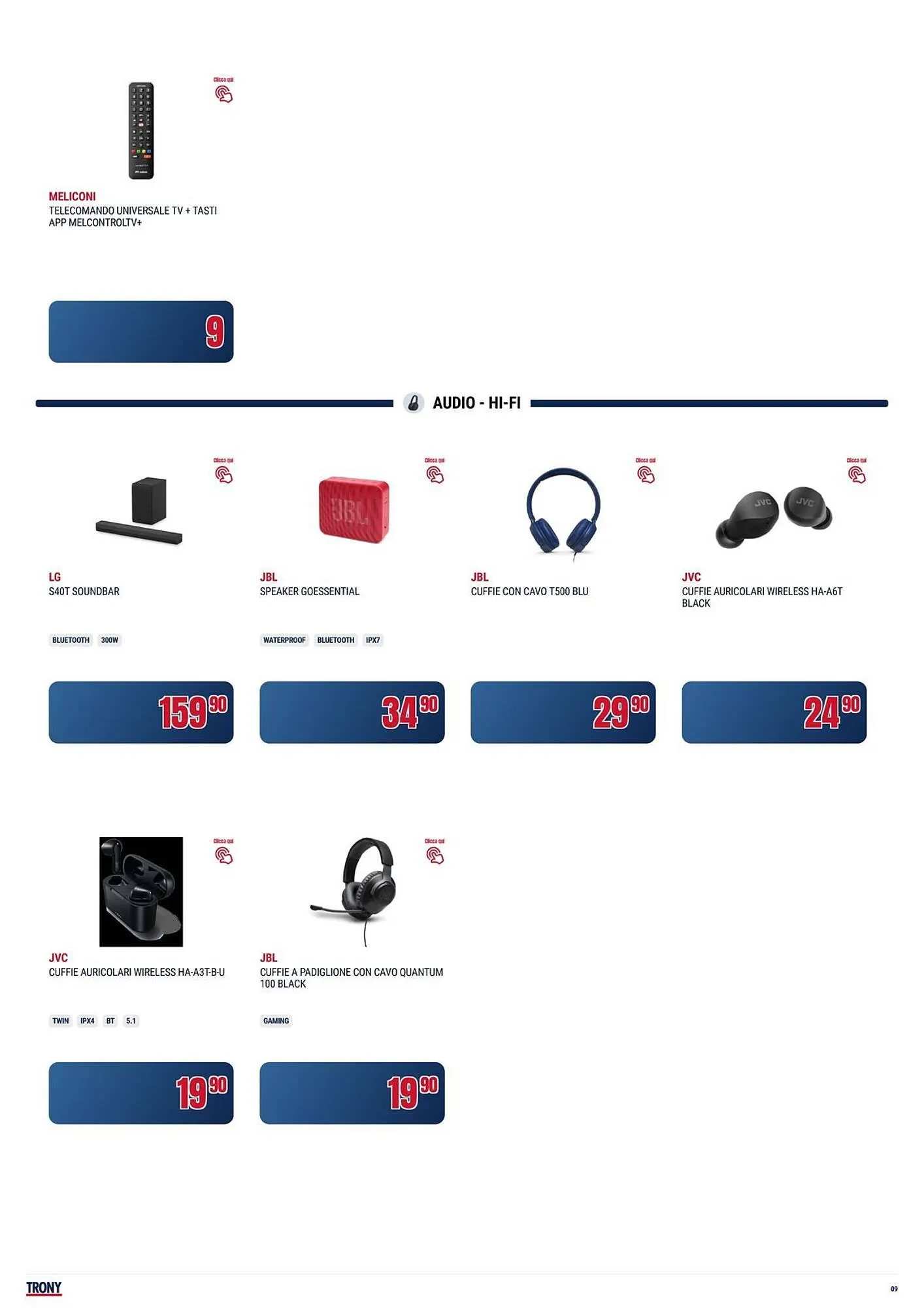 Volantino Trony da 17 ottobre a 29 ottobre di 2025 - Pagina del volantino 9