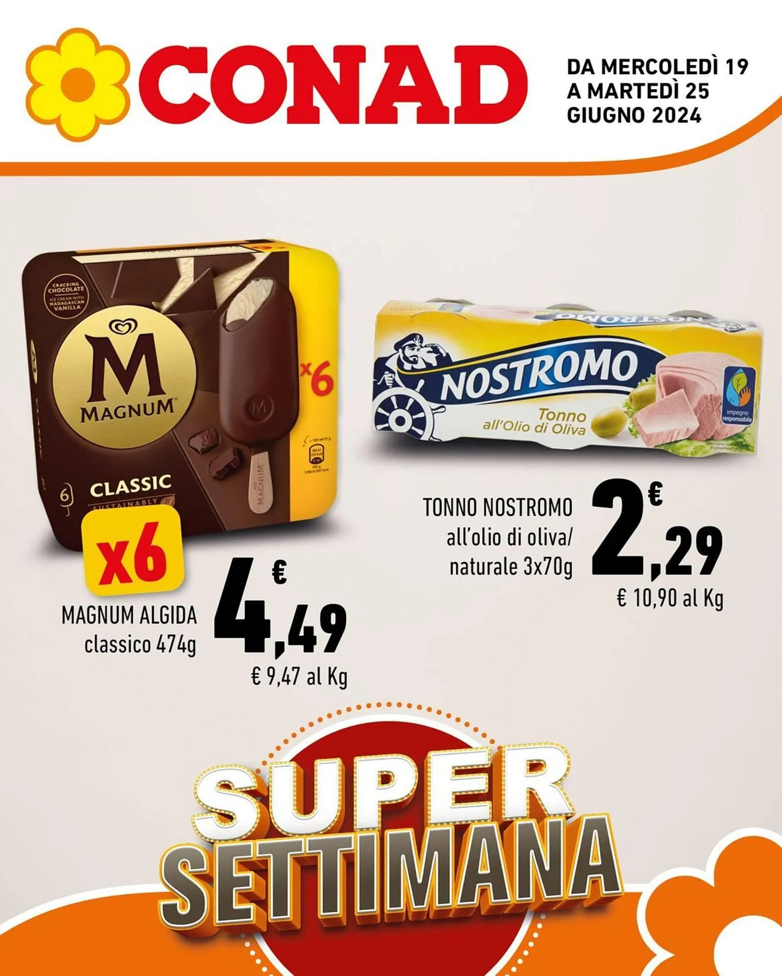 Volantino Conad da 19 giugno a 25 giugno di 2024 - Pagina del volantino 1