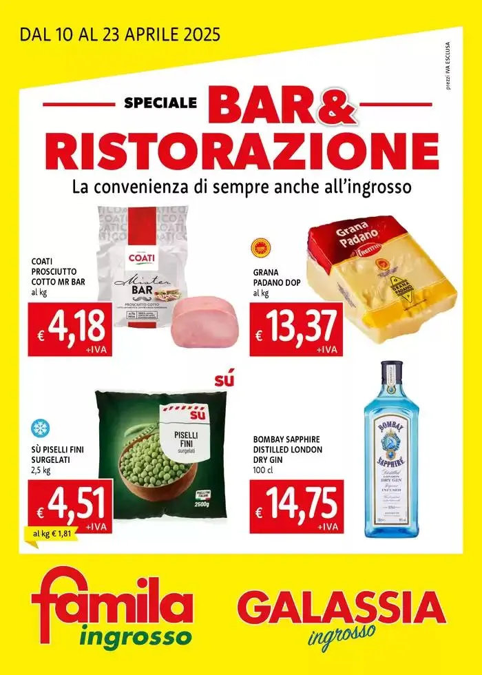SPECIALE BAR & RISTORAZIONE 10/04 da 10 aprile a 23 aprile di 2025 - Pagina del volantino 1