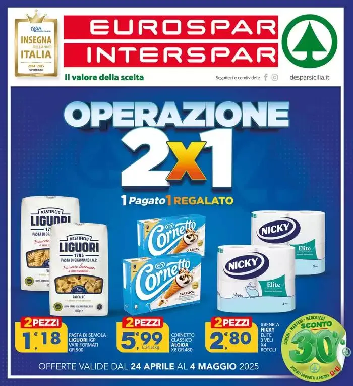 Operazione 2x1 da 24 aprile a 4 maggio di 2025 - Pagina del volantino 1
