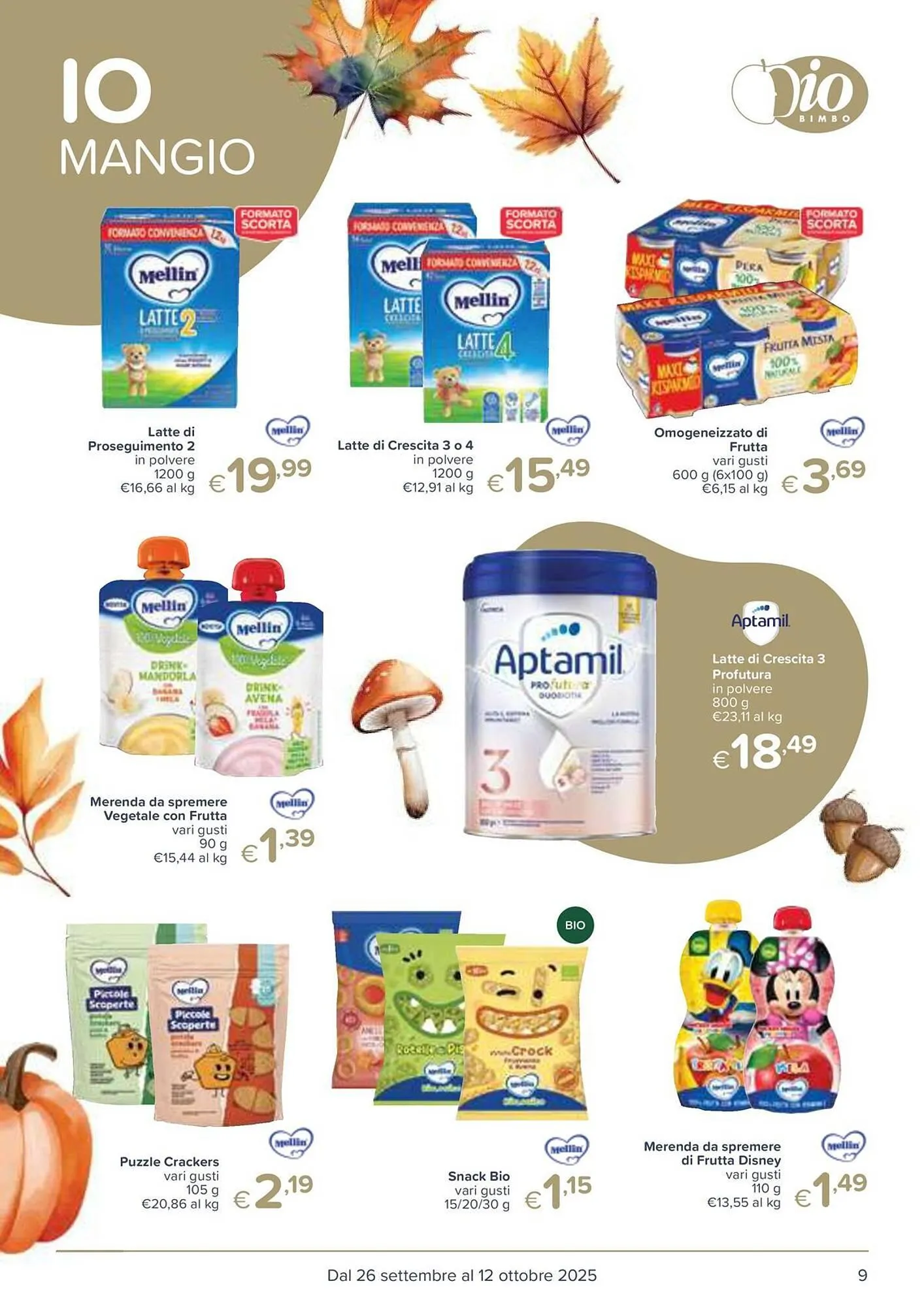 Volantino Io Bimbo da 26 settembre a 12 ottobre di 2025 - Pagina del volantino 9
