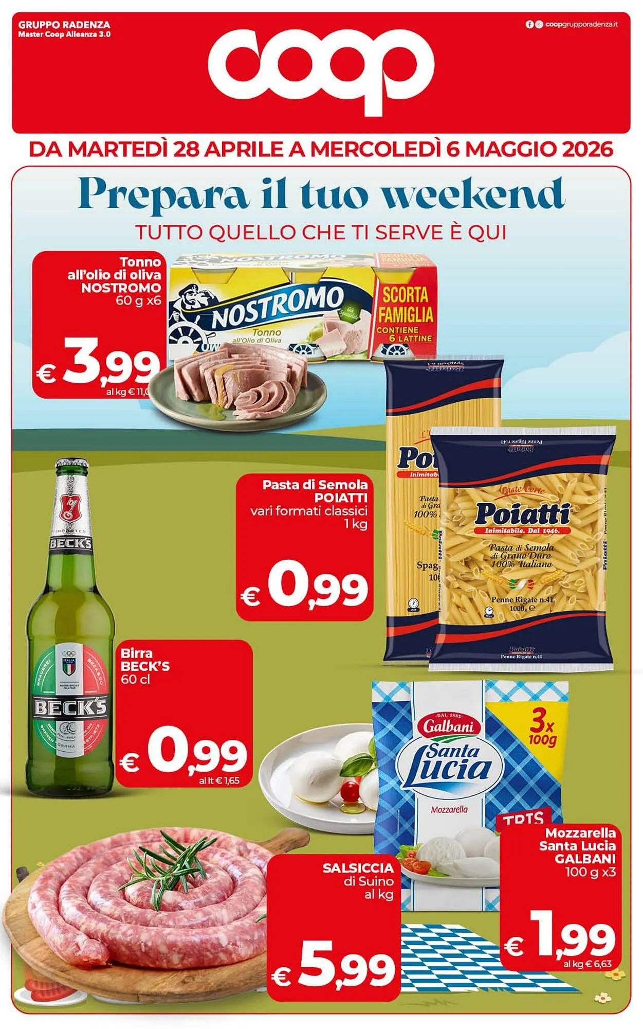 Volantino Coop Radenza da 28 aprile a 6 maggio di 2026 - Pagina del volantino 1