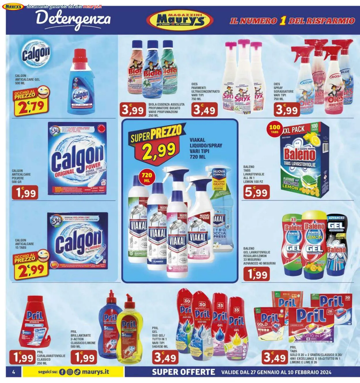 Maury's Volantino attuale da 27 gennaio a 10 febbraio di 2024 - Pagina del volantino 4