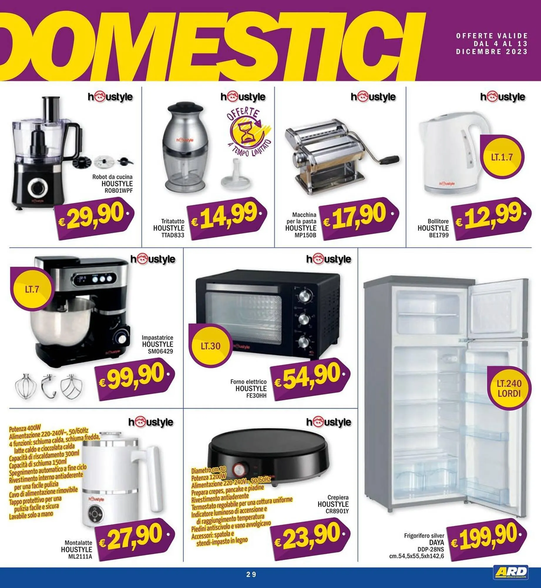 Volantino Ard Discount da 4 dicembre a 13 dicembre di 2023 - Pagina del volantino 29