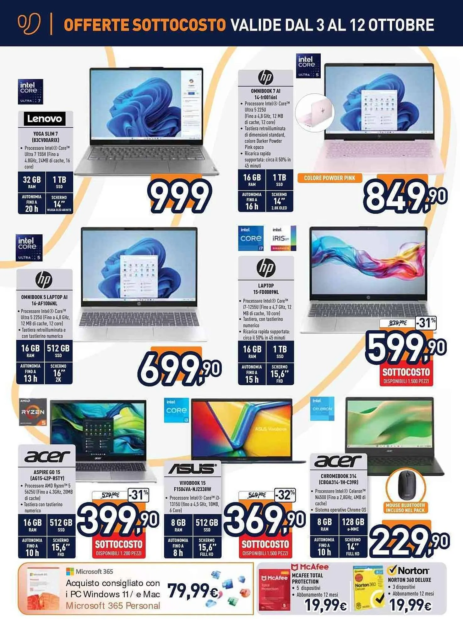 Volantino Unieuro da 3 ottobre a 13 ottobre di 2025 - Pagina del volantino 12