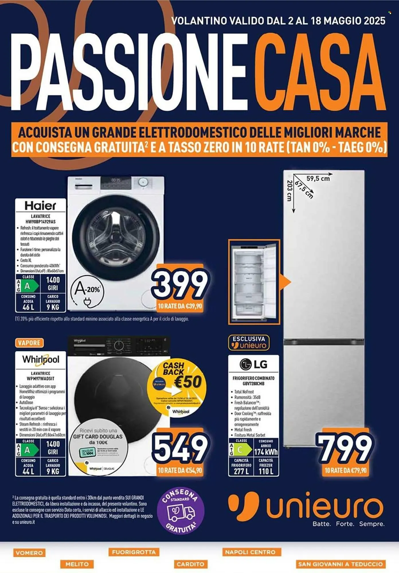 Volantino Unieuro da 2 maggio a 18 maggio di 2025 - Pagina del volantino 1