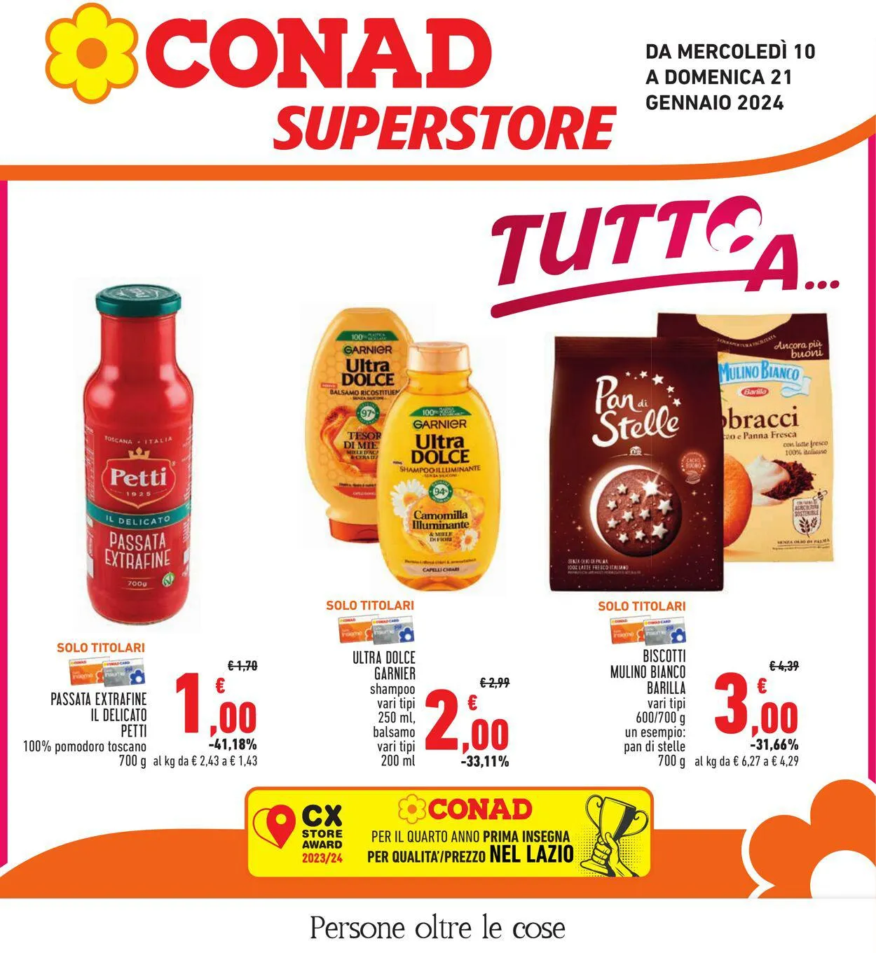 Conad - Superstore - Roma Volantino attuale da 10 gennaio a 21 gennaio di 2024 - Pagina del volantino 1