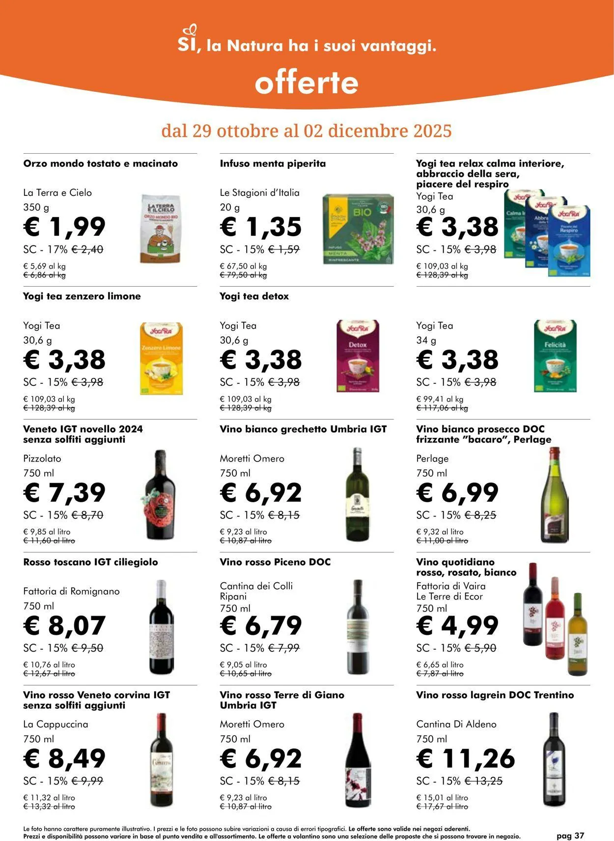 Natura Sì Volantino attuale da 1 gennaio a 15 gennaio di 2026 - Pagina del volantino 37