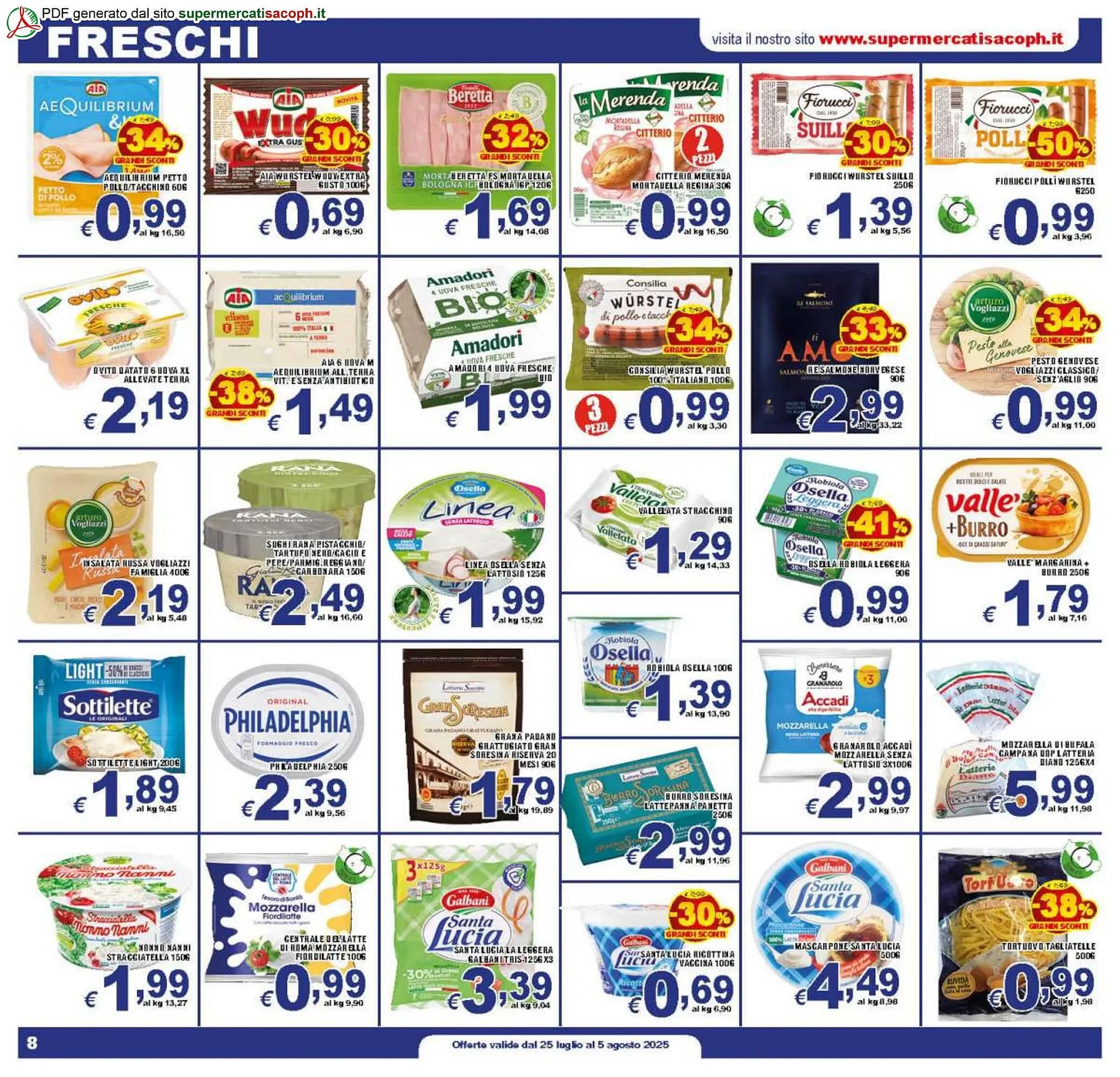 Volantino Sacoph da 25 luglio a 5 agosto di 2025 - Pagina del volantino 8