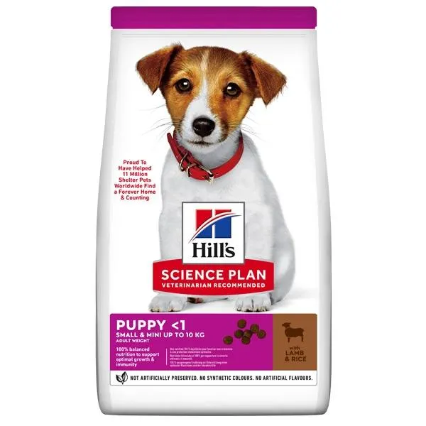 Hill's Pet Nutrition - Science Plan Small & Mini Puppy con Agnello con Riso