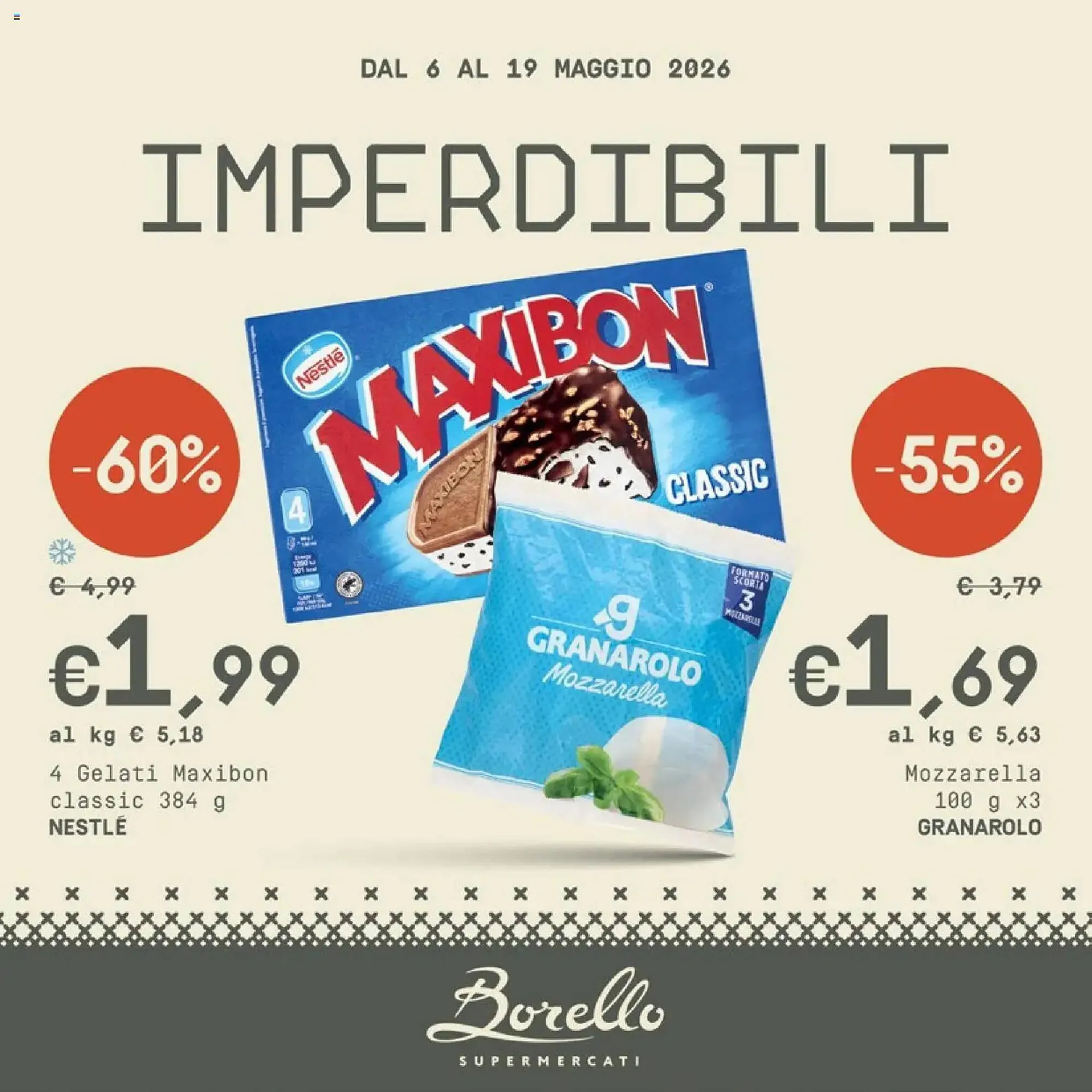 Volantino Borello Supermercati da 6 maggio a 19 maggio di 2026 - Pagina del volantino 1