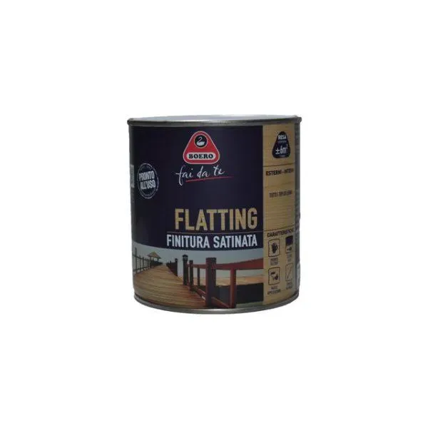 FLATTING LEGNO SATINATO BOERO SOLVENTE 500 ML