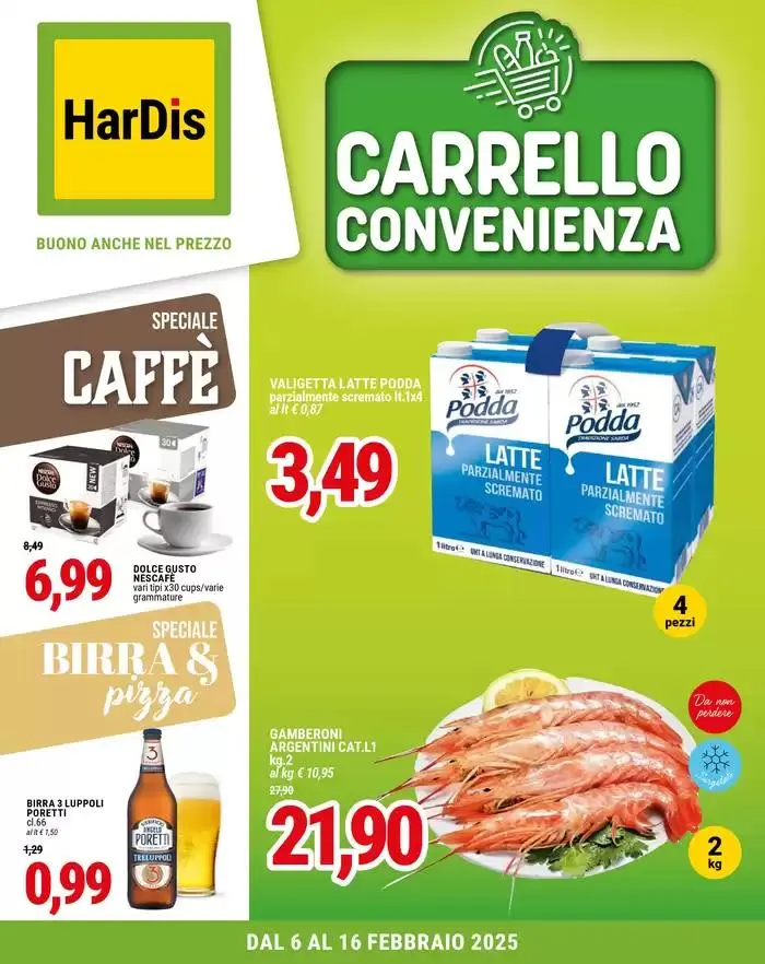 Carrello convenienza da 6 febbraio a 16 febbraio di 2025 - Pagina del volantino 1