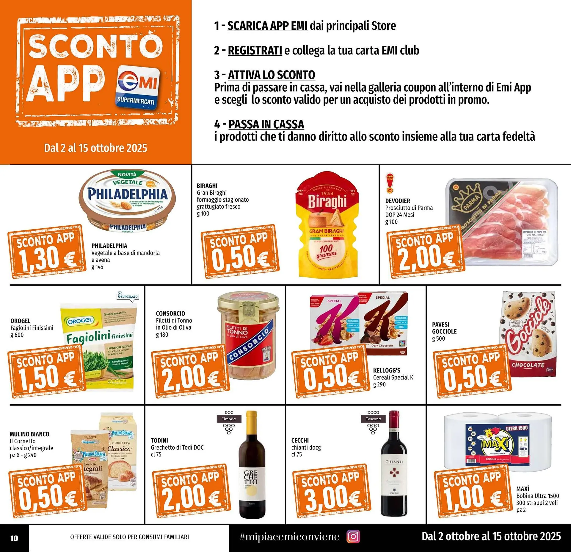 Volantino Emi Supermercati da 2 ottobre a 15 ottobre di 2025 - Pagina del volantino 10
