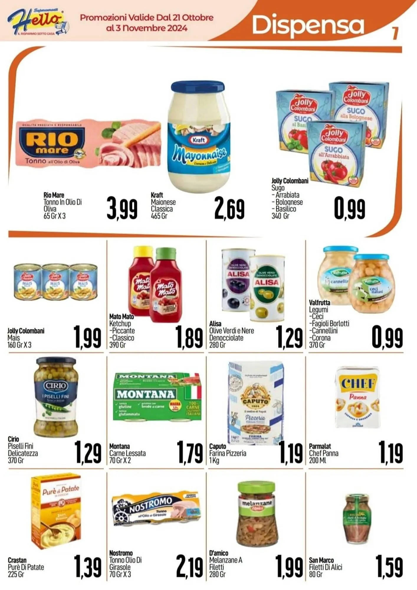 Volantino Hello Supermercati da 21 ottobre a 3 novembre di 2024 - Pagina del volantino 7