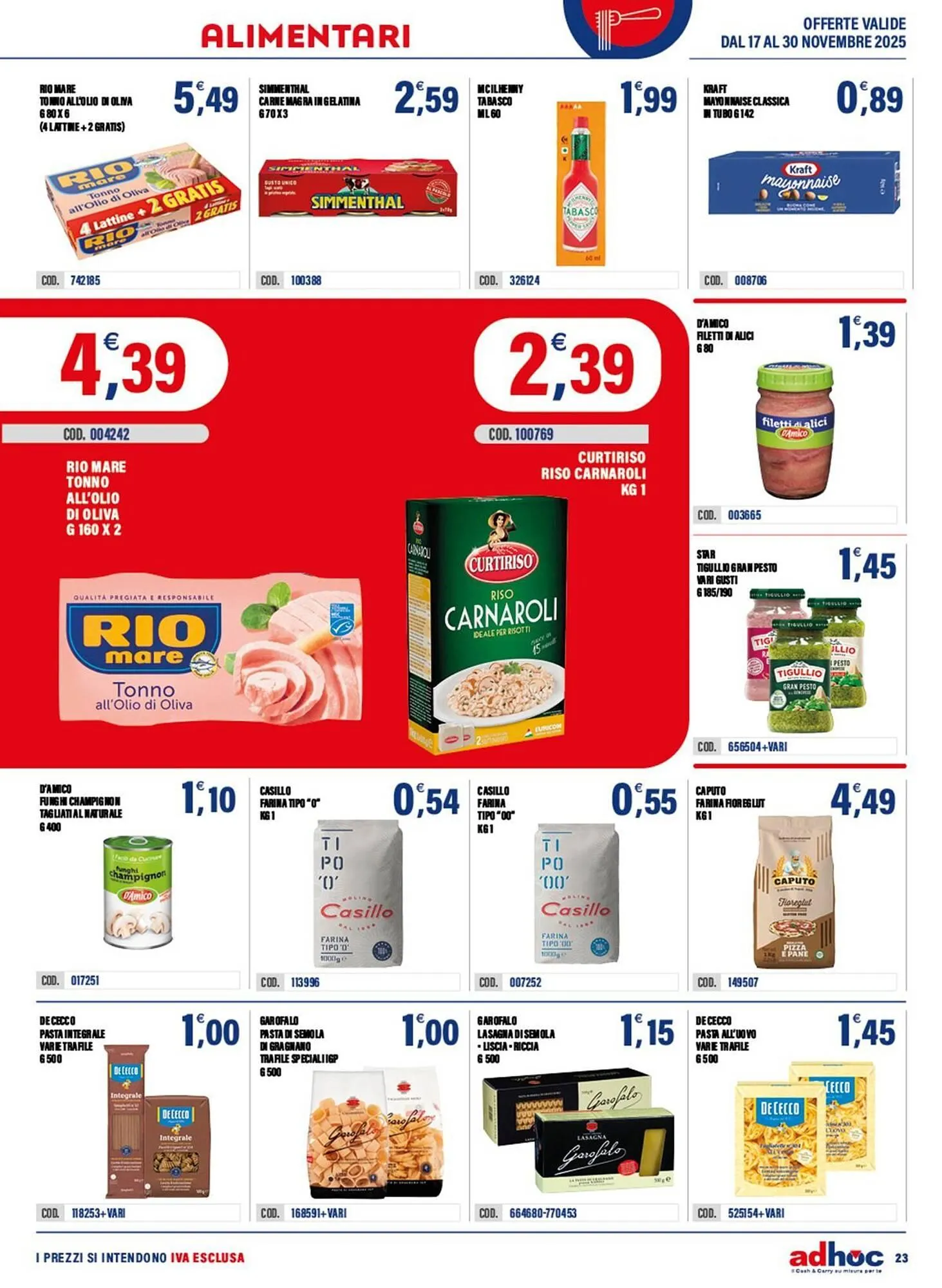 Volantino Adhoc da 17 novembre a 30 novembre di 2025 - Pagina del volantino 23