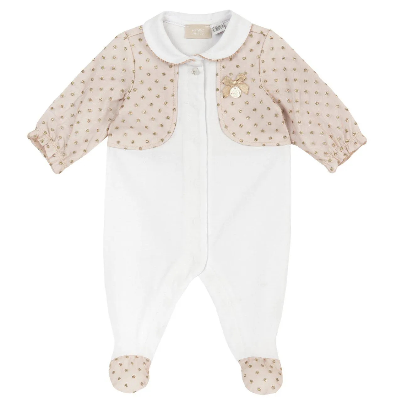 Pijama con volantes apertura frontal