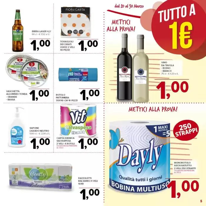 Tutto a 1 euro da 20 marzo a 30 marzo di 2025 - Pagina del volantino 5