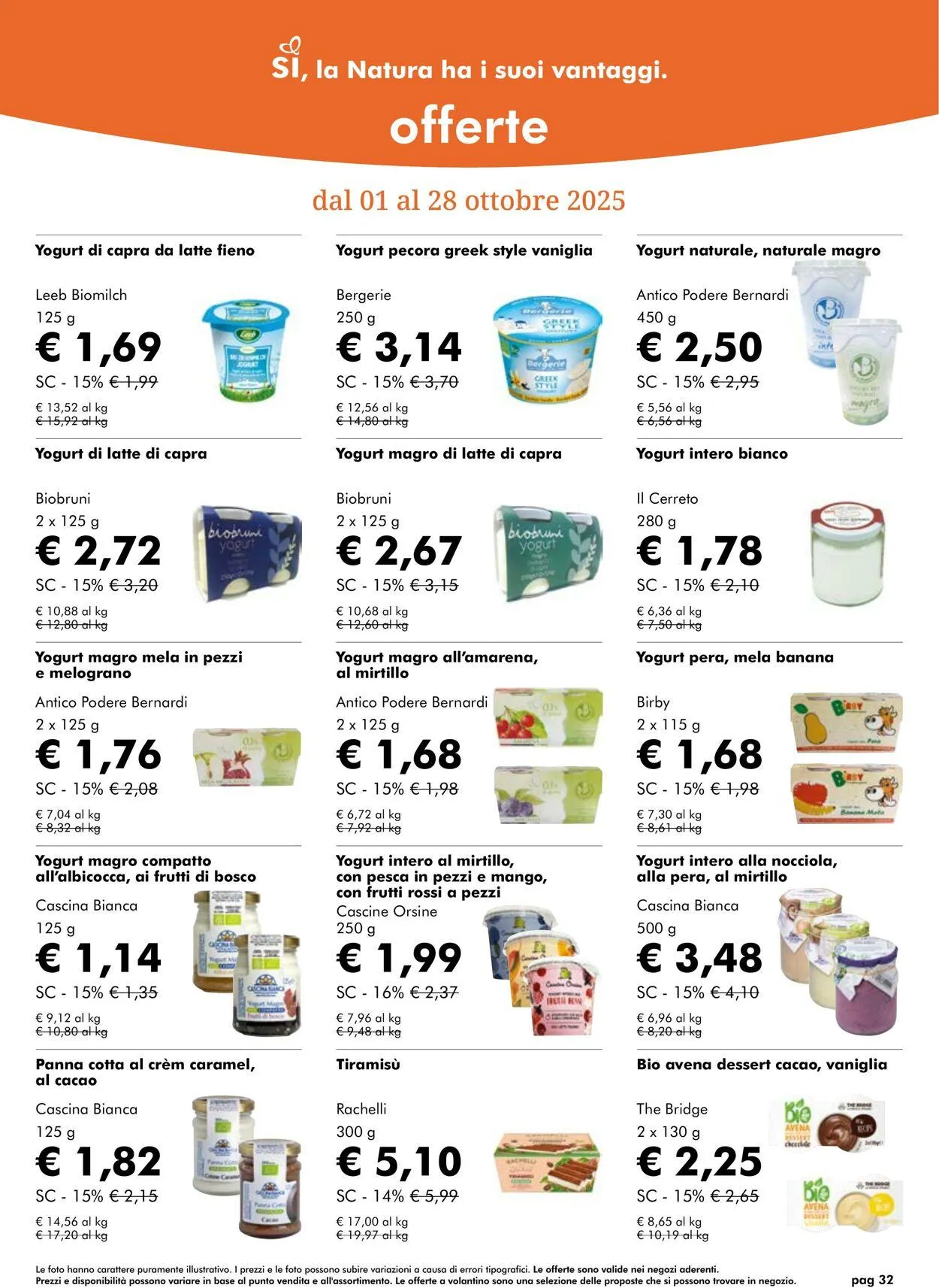 Natura Sì Volantino attuale da 23 ottobre a 6 novembre di 2025 - Pagina del volantino 32
