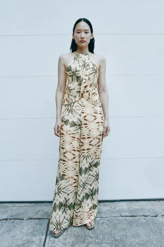 PANTALONI IN RAMIÈ STAMPATI