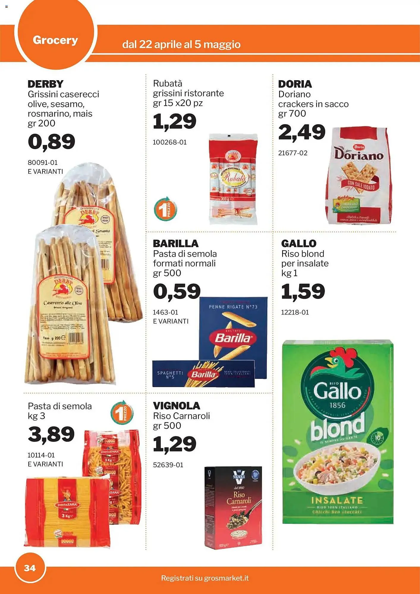 Volantino GrosMarket da 22 aprile a 5 maggio di 2026 - Pagina del volantino 34
