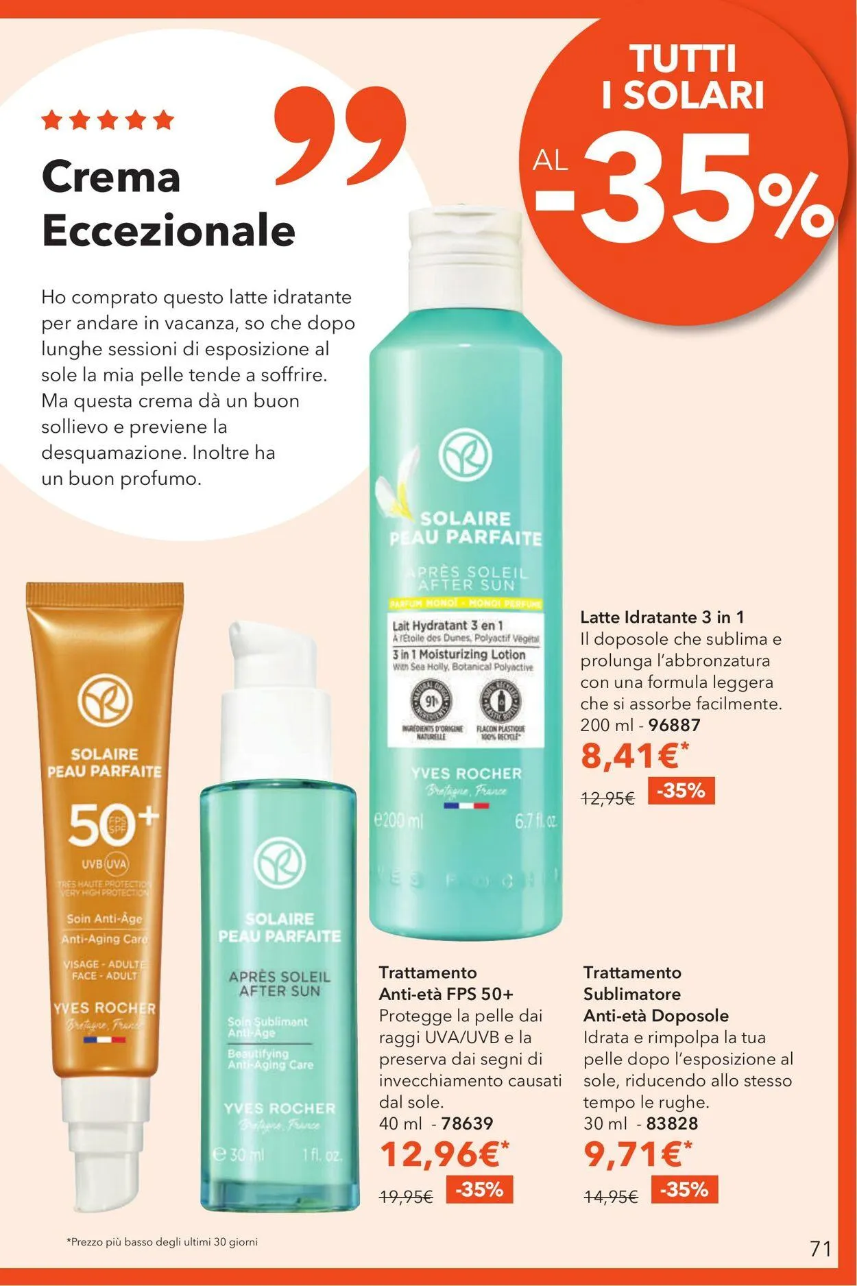 Yves Rocher Volantino attuale da 4 luglio a 30 luglio di 2025 - Pagina del volantino 71