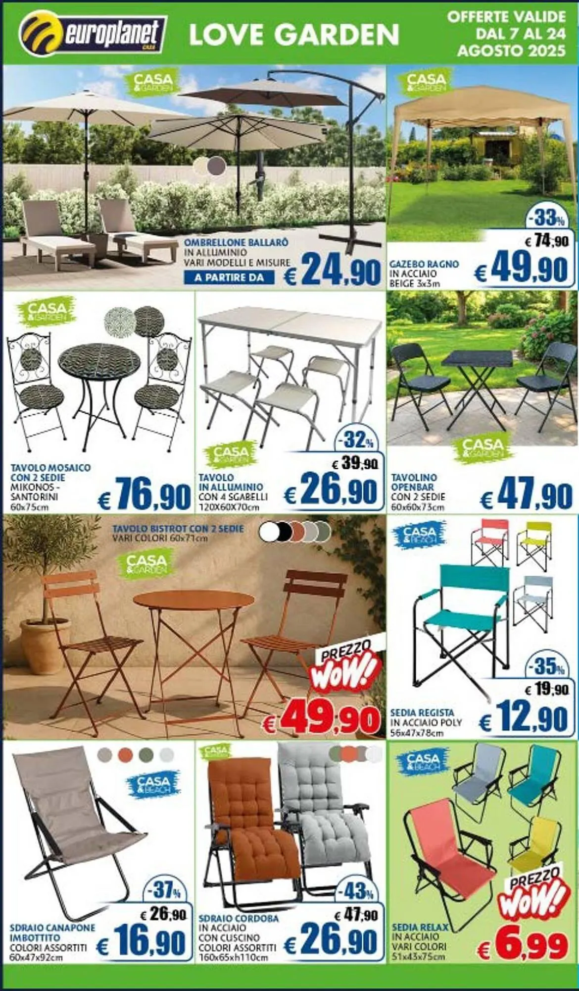 Volantino Europlanet Casa da 7 agosto a 24 agosto di 2025 - Pagina del volantino 14