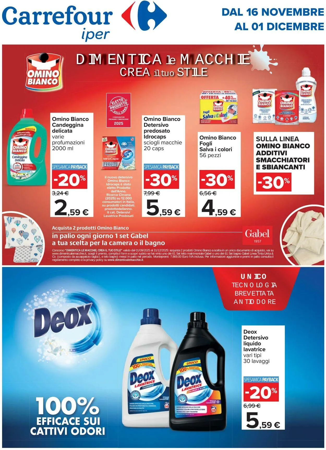 Carrefour Volantino attuale da 16 novembre a 1 dicembre di 2025 - Pagina del volantino 1