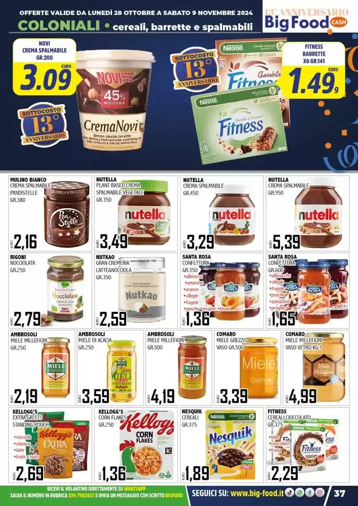 Festeggiamo il nostro 13 anniversario da 28 ottobre a 9 novembre di 2024 - Pagina del volantino 37