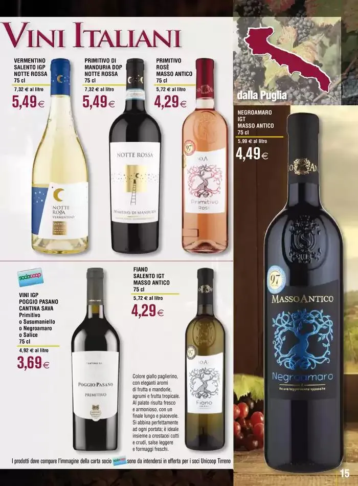 Selezione di vini italiani da 23 aprile a 21 maggio di 2025 - Pagina del volantino 15