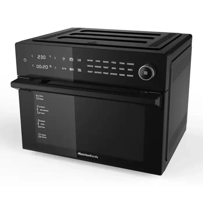 Melchioni benedetta friggitrice ad aria calda singolo 30 l indipendente 1800 w nero