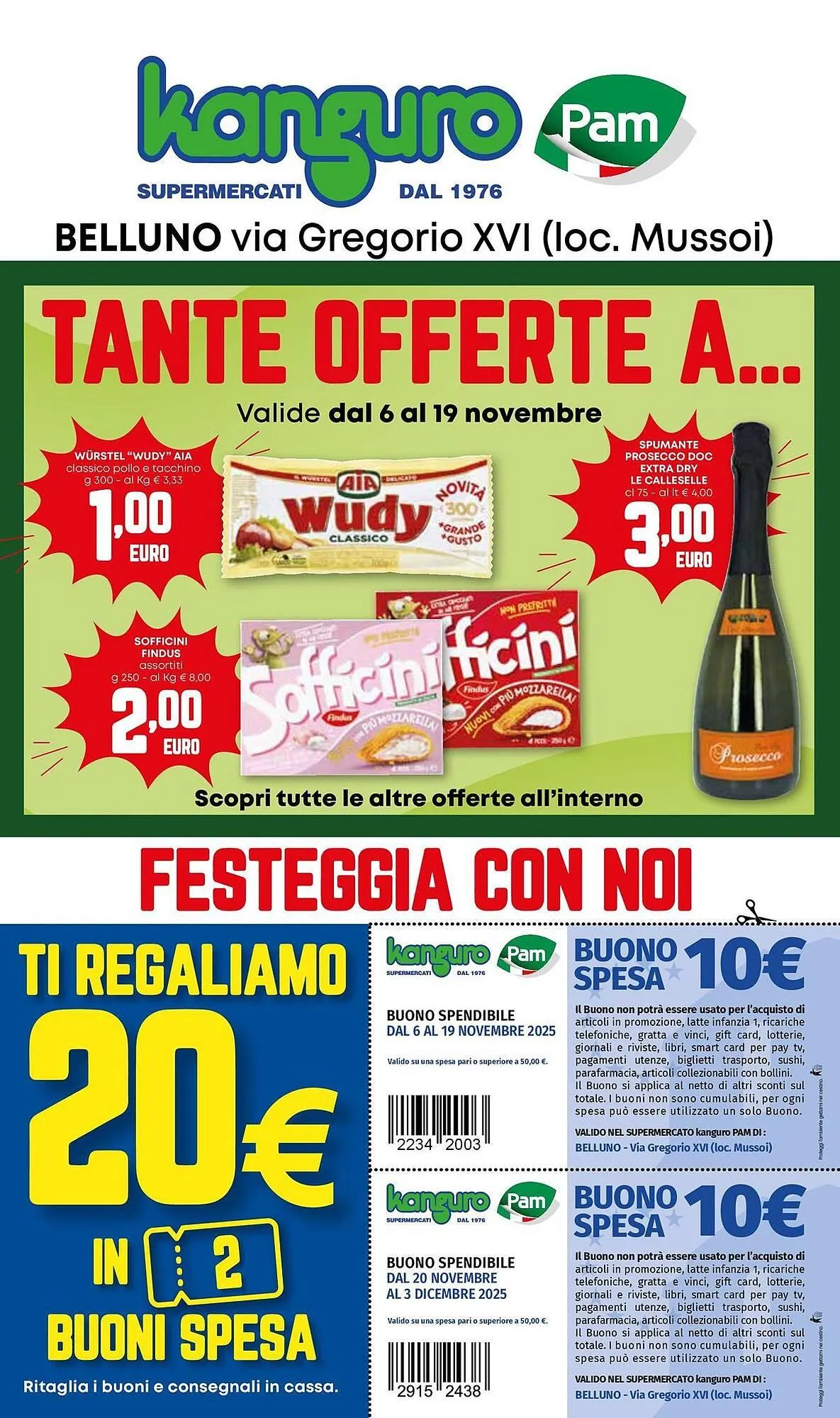 Volantino Kanguro da 6 novembre a 3 dicembre di 2025 - Pagina del volantino 1