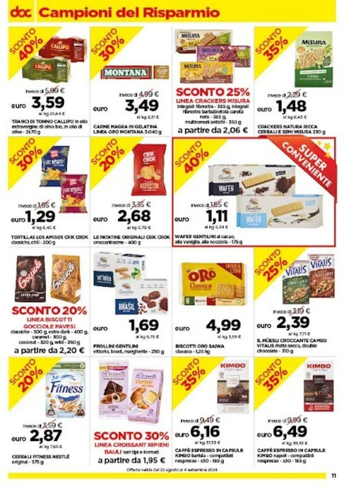 Dal 22 agosto al 4 settembre 2024 da 22 agosto a 4 settembre di 2024 - Pagina del volantino 11