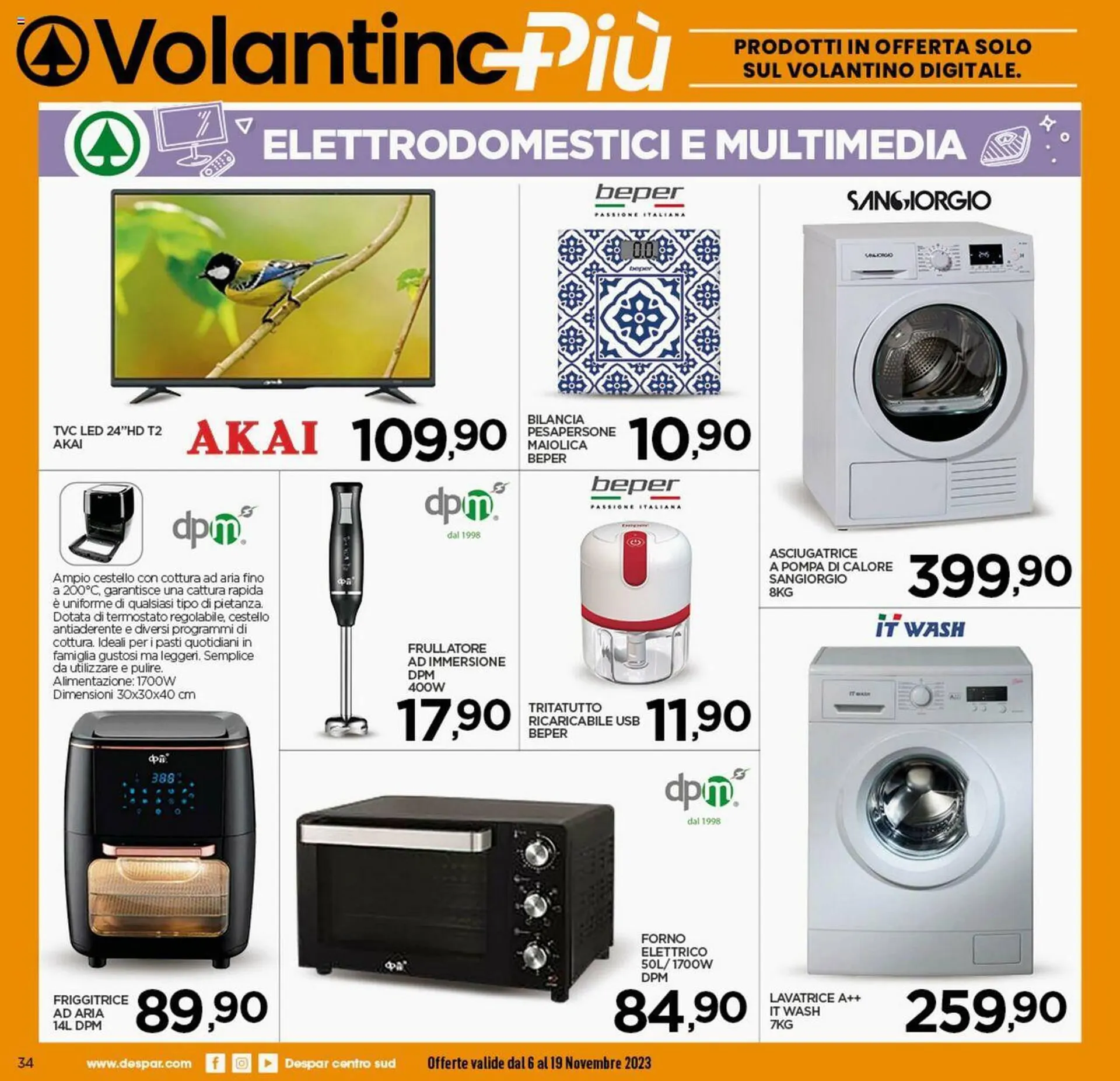 Volantino Interspar da 6 novembre a 19 novembre di 2023 - Pagina del volantino 34