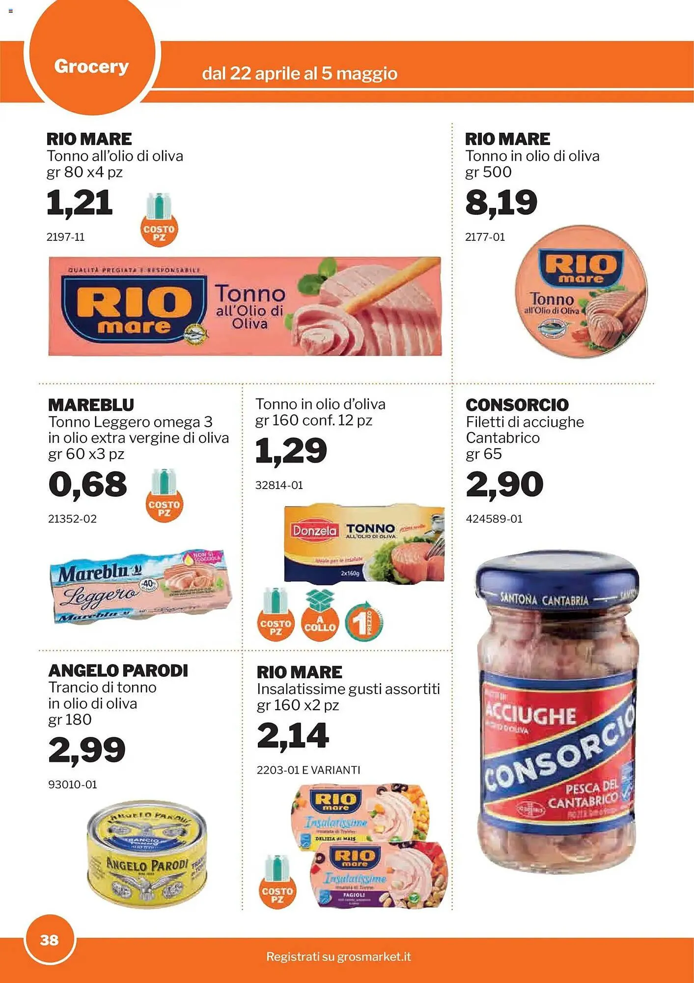 Volantino GrosMarket da 22 aprile a 5 maggio di 2026 - Pagina del volantino 38