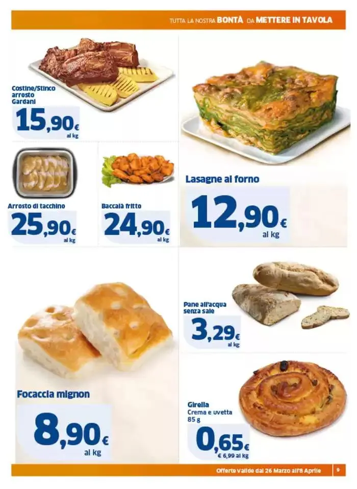 Grandi sconti da 26 marzo a 8 aprile di 2025 - Pagina del volantino 9