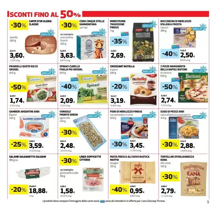 Sconti fino al 50% da 27 marzo a 9 aprile di 2025 - Pagina del volantino 9