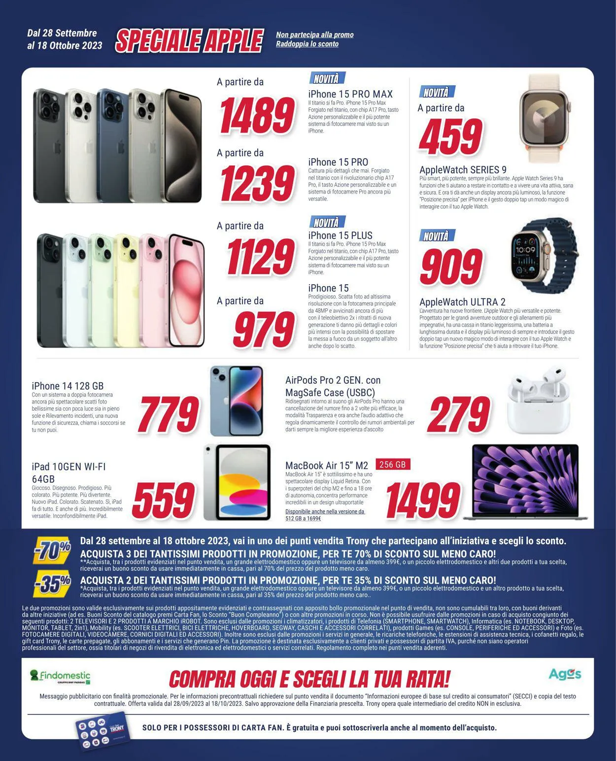 Trony - Roma Volantino attuale da 28 settembre a 18 ottobre di 2023 - Pagina del volantino 22