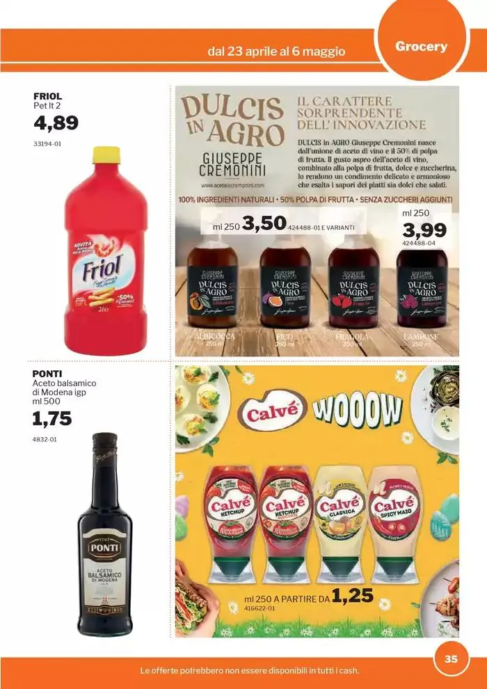 Volantino Food&Beverage da 23 aprile a 6 maggio di 2025 - Pagina del volantino 35