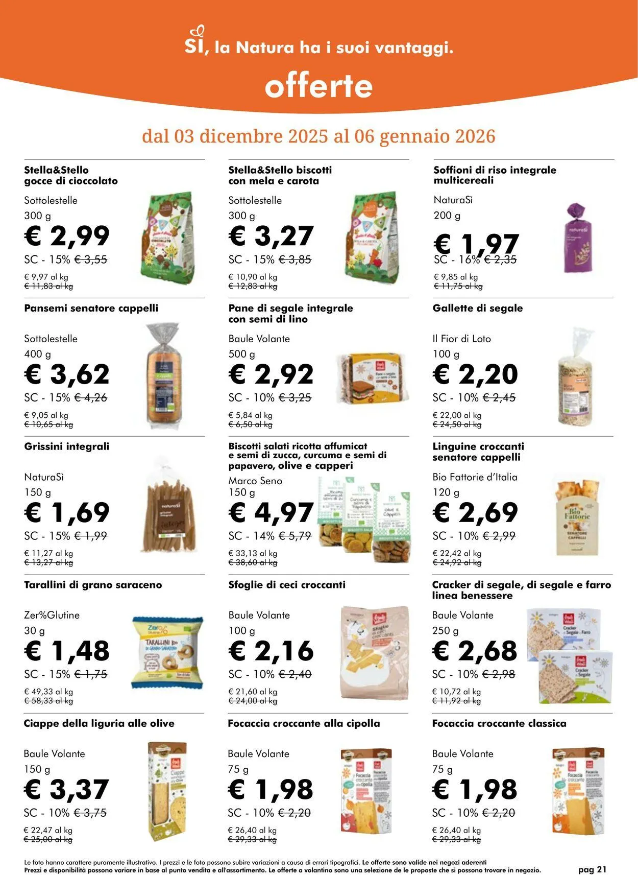 Natura Sì Volantino attuale da 15 gennaio a 29 gennaio di 2026 - Pagina del volantino 21