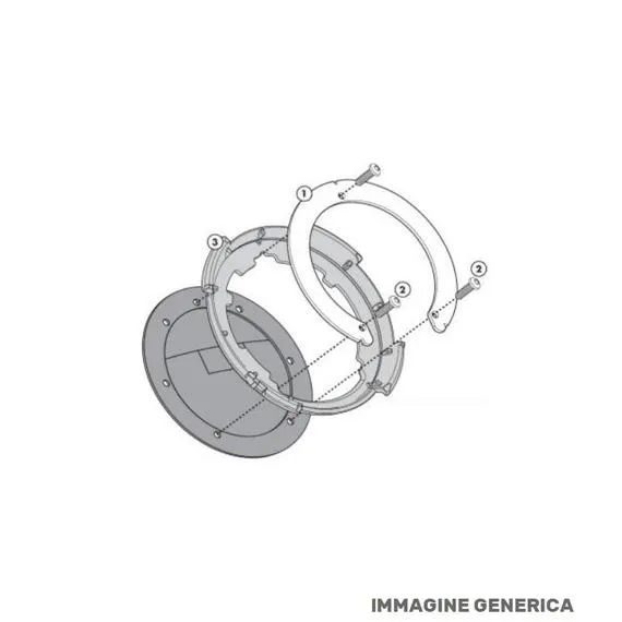 Base per borse serbatoio morbide Honda e Triumph Triumph BF69