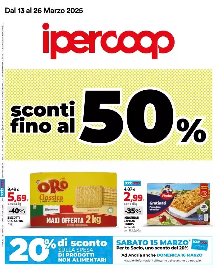 Sconti fino al 50% da 13 marzo a 26 marzo di 2025 - Pagina del volantino 1