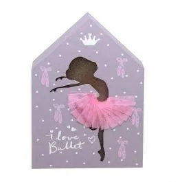 CHIC Quadro Luminoso con Ballerina Lilla